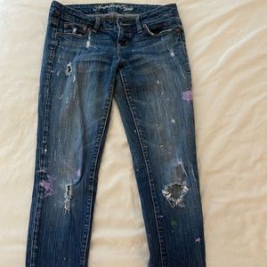 American Eagle skinny low-rise jeans